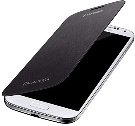 Samsung Original EF-FI950BBEGWW Flip Cover (kompatibel mit Galaxy S4) in schwarz