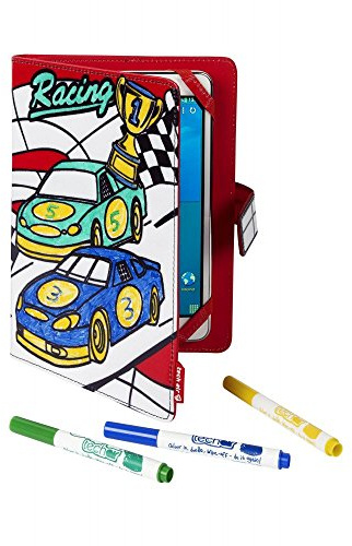 Tech Air - Funda Techair garabatos Colorear Coches 7'' para Tablets