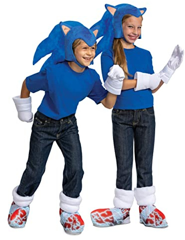 Disguise Sonic the Hedgehog Costume Kit, Official Sonic Movie Kids Size Costume Accessories