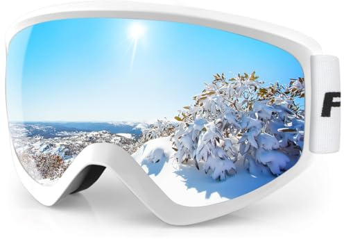 findway Kids Ski Goggles for Boys Girls Youth-OTG Anti-Fog Over Glasses Kids Snow/Snowboard Goggles