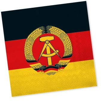 20 Servietten * DDR * für Länder-Party und Mottoparty | Napkins Papierservietten Set