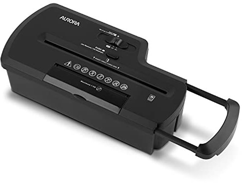 Aurora AU800SZ Professional Strip Cut Paper Shredder/CD/Credit Card Shredder Without Wastebasket, 8-Sheet Strip-Cut No Basket