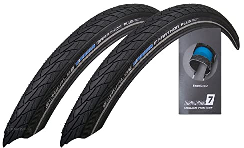 Schwalbe Marathon Plus 47-406 SmartGuard Clincher Tyres 20 x 1.75 Inches Set of 2