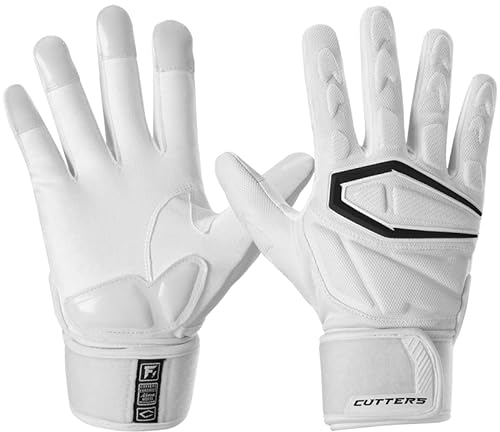 Cutters American Football Gamer 5.0 Handschuhe, Weiß