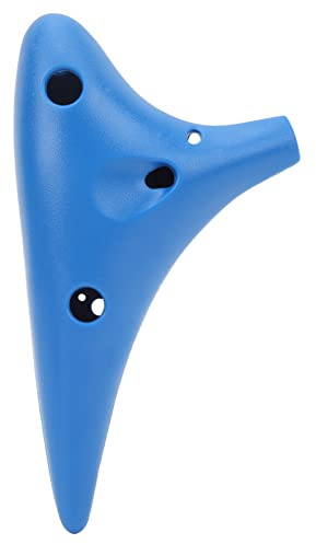 Ocarina Blåsinstrument Ocarina 12 Hål Plast Bärbart Blåsinstrument Blå för Professionell Nybörjare