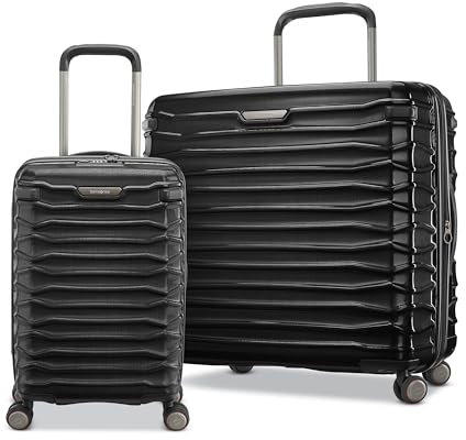 Samsonite Stryde 2 Hartschalengepäck mit Spinnern, Stealth Black, 2 - Piece Set (Carry-on/Large), Stryde 2 Hartschalengepäck mit Spinnern