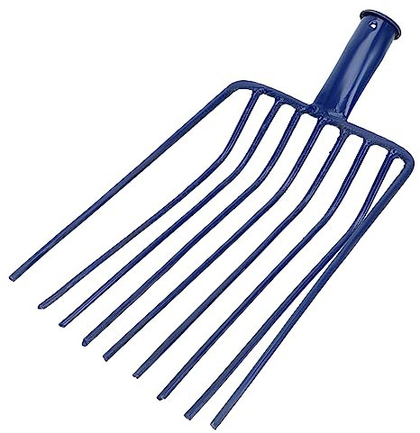 BESPORTBLE 1pièce Fourche Acier À Neuf Dents pour Jardinage Outil Pratique sans Manche Râteau pour Charbon Et Déblaiement De Pierres