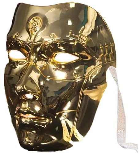 Glixoft Mardi Gras Mask Carnival Masquerade Mask Full Face Mask Carnival Costume Accessories for Prom Cosplay Party
