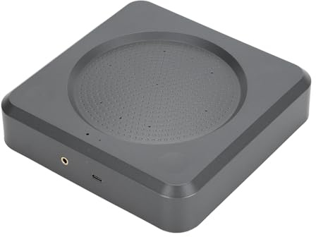 Luocute Conference Altavoz, Altavoz de Conferencia de Reducción de Ruido, Reducción de Ruido Omnidireccional Micrófono de Escritorio USB a Mano, Productos de Conferencias de Telefónicas