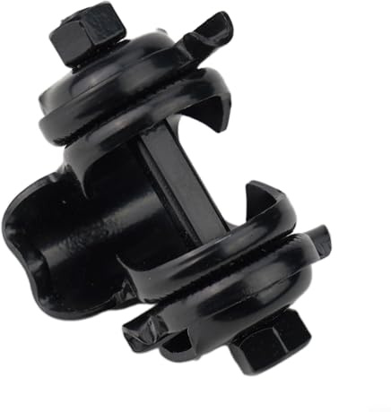 Gdfnmogo For Bicycle Saddle Clamp Seatpost Adapter with Fixed Clip for 24mm Saddle Tube, Carbon Steel Black Seatpost Clamp for Cycling Bikes,