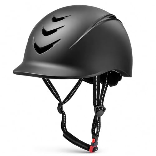 Casco de Equitación Casco de Equitación a Prueba de Golpes Simple Cómodo Portátil Transpirable Gorra de Equitación Ajustable de Verano para Niños Principiante