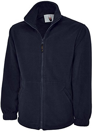 Adults Classic Full Zip Fleece Jacket Navy L