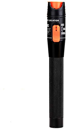 KELUSHI 10KM Pen Type Aluminum Alloy 10KM Visual Fault Locator Fiber Optic Cable Tester Meter Universal Connector for CATV Telecommunications Engineering Maintenance