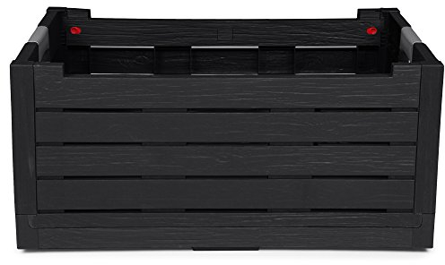 Ondis24 Klappbox Faltbox Einkaufskorb Florida 50 Liter extrem stabil (anthrazit)