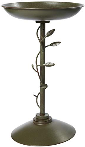 Peckish 60051230 Secret Garden Bird Bath, Green, 10 x 40 x 60 cm