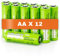 Piles Rechargeables AA - Lot de 12 Piles | 100% PEAKPOWER | Batteries AA LR6 Rechargeables 1.2v Minh 2300 mAh - Pré-Chargées Haute capacité