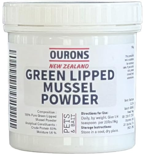 OURONS Green Lipped Mussel Powder for Dogs 130g – Joint Support