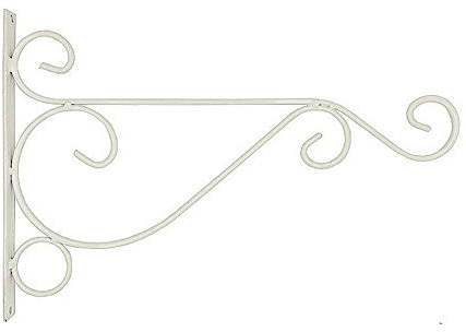 FJROnline Wandbehang Pflanzen Halterung, Haken für Garten Korb Laterne Rasen Licht Blumentöpfe Pflanzenaufhänger Garten Balkon Outdoor Dekor (weiß)