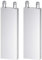 Clyxgs CLDIY - Blocco di raffreddamento ad acqua, in alluminio, sistema di raffreddamento ad acqua liquida, per PC, dissipatore di calore Endothermic Head argento (40 mm x 160 mm x 12 mm), 2 pezzi