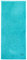 Sansibar Badetuch 90x180 cm – saugstarkes Strandtuch/Saunatuch aus Baumwolle – Oeko-TEX zertifizierter Frottee – Sylt-Design mit gesticktem Säbel-Logo – Türkis