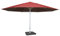 Sonnenschirm Meran II, Gastronomie Marktschirm, Ø 5m Polyester/Alu Mast weiß 28kg mit Ständer - rot