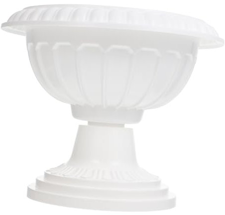 OFFSCH Kunststoff-pflanzgefäß Blumentopf Mit Römischer Säule Für Draußen Und Zuhause Robust Leicht Und Wiederverwendbar