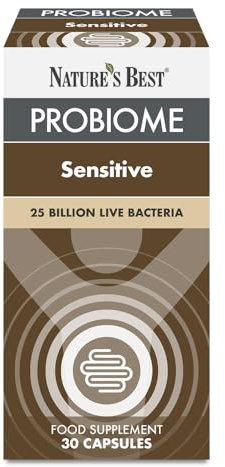 Nature’s Best ProBiome Sensitive - 25 Billion Live Bacteria - Delayed Release Capsules - 30 Capsules (1 Month Supply)