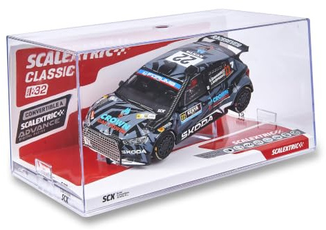 SCALEXTRIC - Vehículo de Carreras Classic - Coche Slot - Escala 1:32 (Skoda Fabia RS Rally2 - Greensmith - Kenya '25)
