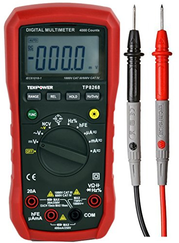 Tekpower TP8268 AC DC Auto/Manual Range Digital Multimeter with NCV Feature
