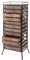 Mendler Apotheker-Schrank HWC-A43, Tanne Holz massiv Vintage Shabby-Look 129x55x38cm