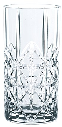 Riedel Vivant Longdrink, 4er Set, Longdrinkglas, Longdrinkgläser, Wasser, Hochwertiges Glas, 375 ml, 0484/04