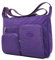 Efanliu Große Umhängetaschen Damen Leichte Schultertasche Tasche Crossover Handtasche Nylon Sporttasche Stofftasche Wasserdicht (Lila, XL)