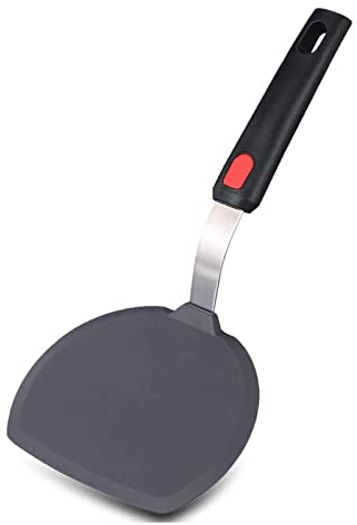 Tenta Kitchen Spatola da cucina in silicone, resistente al calore fino a 315,6 °C, per pentole antiaderenti, ampia spatola per pancake per cucinare e cuocere