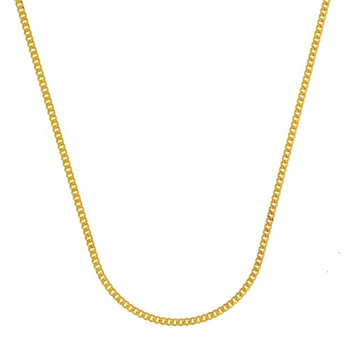 hoplo holzenplotz Goldkette Panzerkette Halskette Breite 1,1 mm massiv 585-14 Karat Gold, Kettenlänge:40 cm enge Damenkette