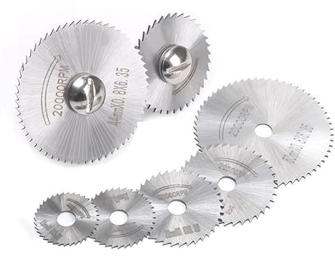 HSS Kreissägeblätter für Dremel Multifunktionswerkzeuge,14Stück Kreissägeblätter Set mit Schraubendreher für das Schneiden von Holz,Kunststoff und Metall