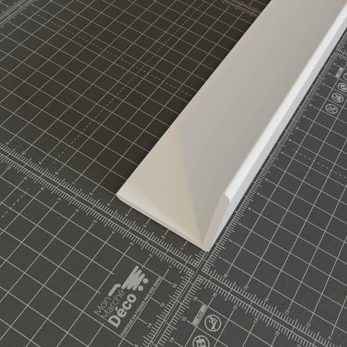 Baguette d'Angle PVC Cellulaire 50 mm - Longueur 2.50 m - Blanc - Lot de 5