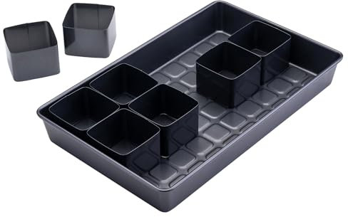 Zenker Zahlen- und Buchstaben Backform – 9-teiliges Set für kreative Backwerke, PFAS-freie Beschichtung, Hitzebeständigkeit +230 °C, Schwarz