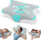 Rokehr Almohada Cervicales y Cuello, Almohada Cervical Viscoelastica, Almohadas Cervicales Ergonómica, Almohada Ortopedica para Dormir de Lado, Boca y Espalda Abajo