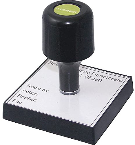 Q-Connect Voucher for Custom Rubber Stamp 75x35mm