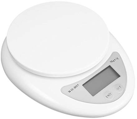NICEJW Mini Balance De Cuisine Numérique De 5 Kg, Balance électronique De Cuisine Pour Peser La Cuisson Des Aliments blanc