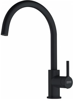 Tap for Kitchen Sinks with Fixed spout from Franke Lina XL - Black matt - 115.0626.019
