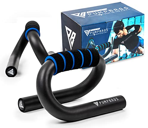 Pump Bros Premium Liegestützgriffe 2er Set | Rutschfeste Push up Bars mit edlem Design | Parallettes | Handgelenkschonende Liegestütze | Home Gym, Fitness Zuhause, Krafttraining, Calisthenics