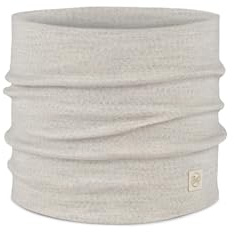 Buff| Braga de cuello Merino Heavyweight Bufanda Multifuncional 100% Lana Merino, Senderismo, Aire Libre, Sostenible, Ligera, Gruesa Hombre Mujer Talla única Ecru