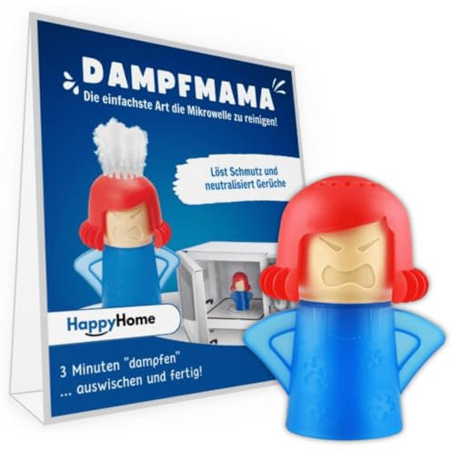 HappyHome Dampfmama | Angry Mama | Mikrowelle Reiniger | Dampfreiniger | Haushaltshelfer, 160864br