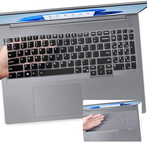 Tastaturabdeckung für Lenovo ThinkBook 16 G6 G7 G7+ G8 & ThinkBook 16p G4 G5 G6 16 Zoll Laptop-Tastaturhülle (nicht passend für ThinkBook 16 G4 G4+), Schwarz + Transparent, 2 Stück