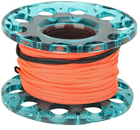 Leichte Tauchfinger -Walzen mit Edelstahl -Clip für U -Boot -Abenteuer - 30 M Linie, 4 Farben (blaues Rad)