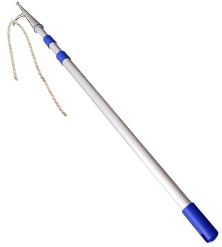 AMUFJJ 20 16 FT 13 10 6 Feet Telescopic Tool Aluminum Boat Hook, Boat Hardware Attachment with Extension Pole for Docking Rescuing Pushing Pulling and Boating(500cm/196.9in/16.4ft)