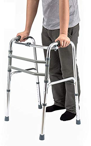 Andador para Personas Mayores, Regulable En Altura Sin Ruedas, Andador Plegable Y Ligero De Aluminio para Ancianos Y Adultos