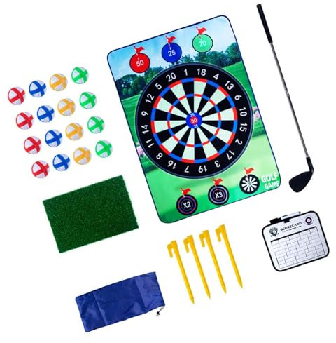 Luwecf Golfspielset für Kinder mit Hitting Matte Und Spielzeug für Den Garten Im Alter von 4 bis 8 Jahren, Ziel