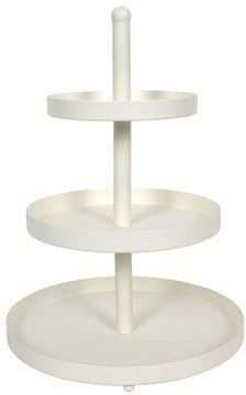 Cookinglife Etagere 3-stöckig | Metall Weiß | ø 20, 25 & 30 cm | Servierständer für Cupcakes, Kuchen, Snacks & Obst | Platzsparend & abnehmbar | Ideal für Brunch, Buffet & Party